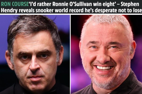 宝龙配资 亨德利：大家都希望我纪录被破 我宁愿看到奥沙利文第8次拿世锦赛